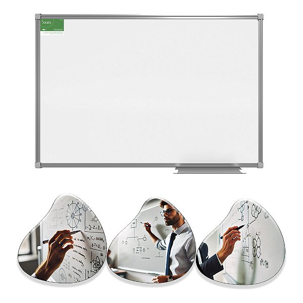 Lousa Quadro Branco 40x60 Moldura Aluminio Slim Luxo Barato