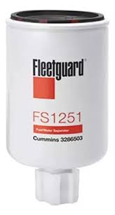FS1251 - Filtro de combustível com separador de água - Fleetguard