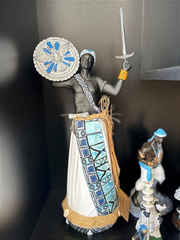 Imagem Resina 35cm Oxaguian Candomble