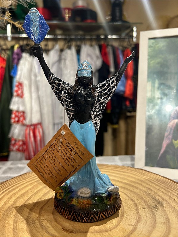 Imagem Resina 20cm Iemanja Candomble
