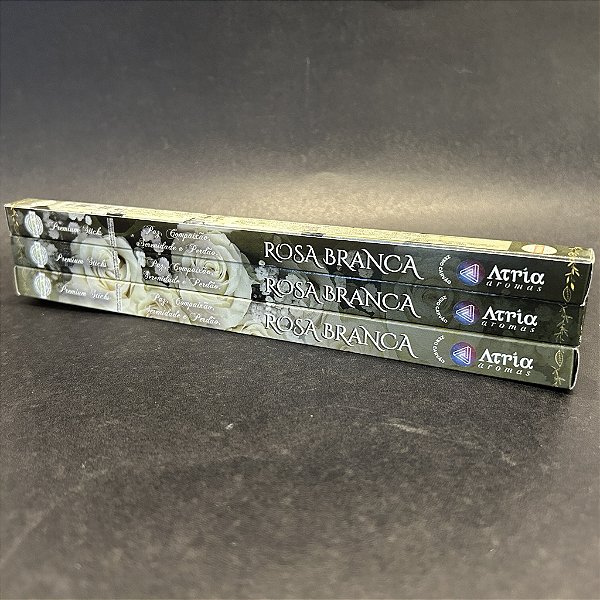 Incenso 8 Varetas - Rosa Branca - Atria Aromas