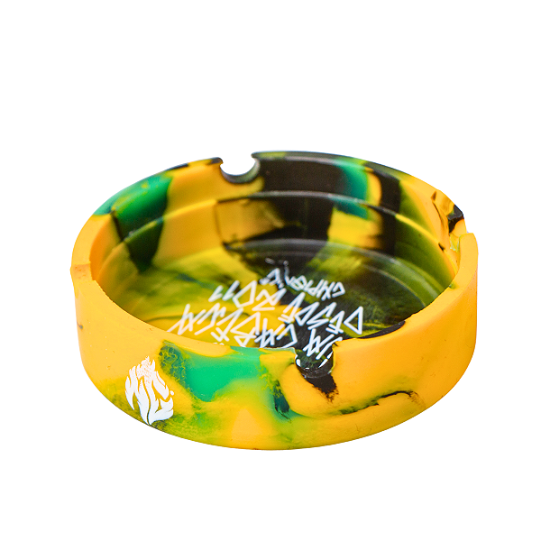 Cinzeiro Silicone Redondo Rasta1