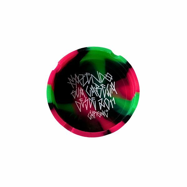 Cinzeiro Silicone Redondo Rasta2