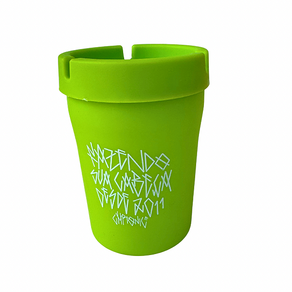 Cinzeiro Portátil PVC Verde