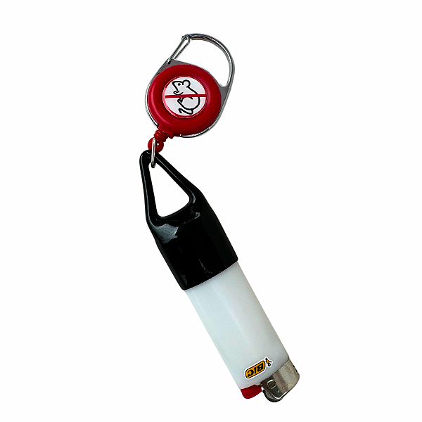 Chaveiro Anti-Rato Porta Isqueiro Bic Grande Vermelho