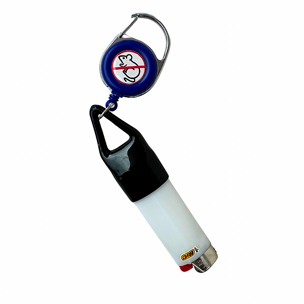 Chaveiro Anti-Rato Porta Isqueiro Bic Grande Azul