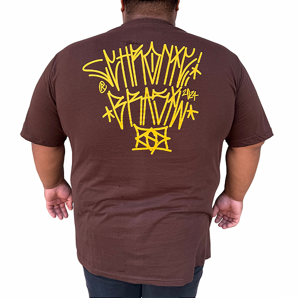 Camiseta Big Chronic 3949 Marrom