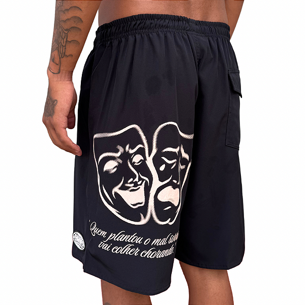 Shorts Chronic Hydronatic Máscaras Preto
