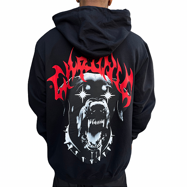 Blusa Moletom Preto Black Doberman