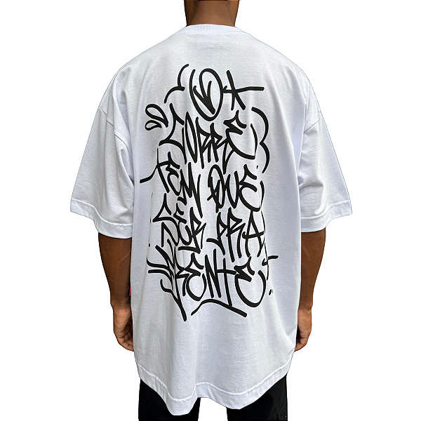 Camiseta Oversized Chronic x Thaíde O Corre Branco