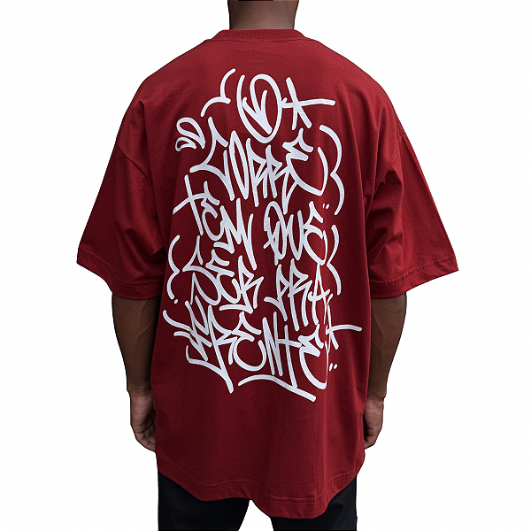 Camiseta Oversized Chronic x Thaíde O Corre Vermelho