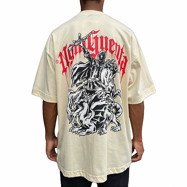 Camiseta Oversized Chronic 4465 Bege
