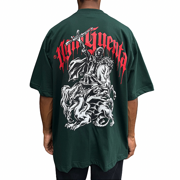 Camiseta Oversized Chronic 4465 Verde C