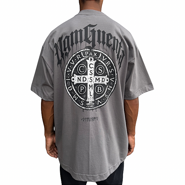 Camiseta Oversized Chronic 4474 Chumbo Class