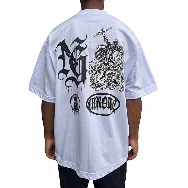 Camiseta Oversized Chronic 4466 Branco
