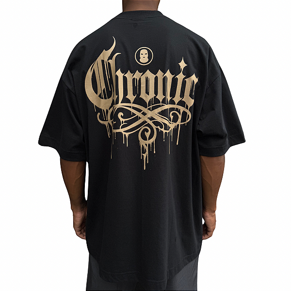 Camiseta Oversized Chronic 4475 Preto