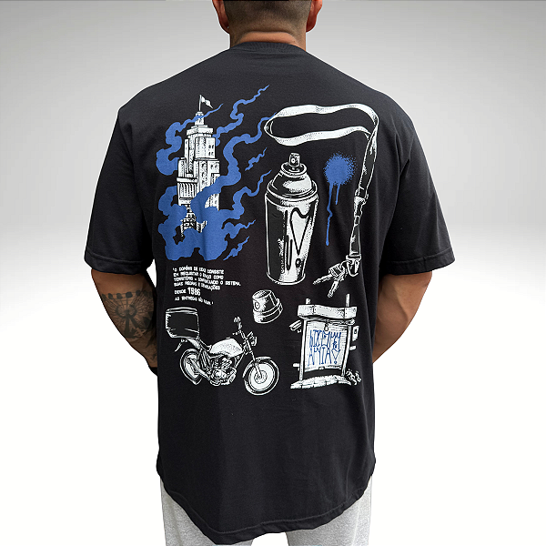 Camiseta Collab Lixo Mania 02 Preto