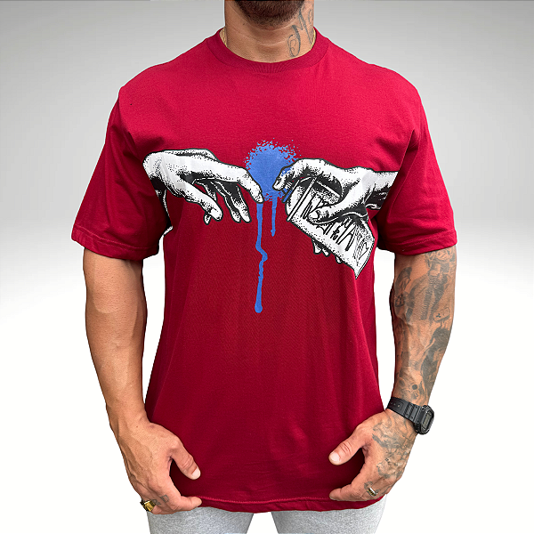 Camiseta Collab Lixo Mania 03 Vermelho