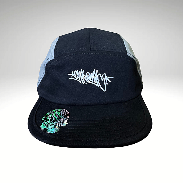 Boné Five Panel Chronic 2025-197 Preto C/ Cinza