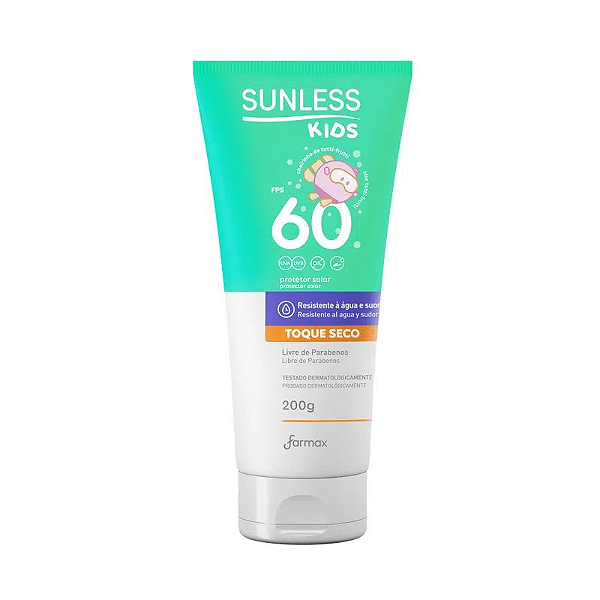 PROTETOR SOLAR SUNLESS FPS-60 KIDS 200G