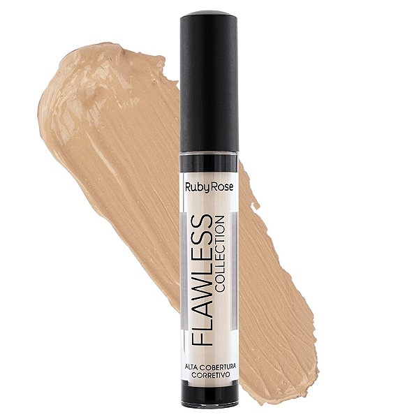 CORRETIVO FLAWLESS COLLECTION ALTA COBERTURA BEGE 2 RUBY ROSE