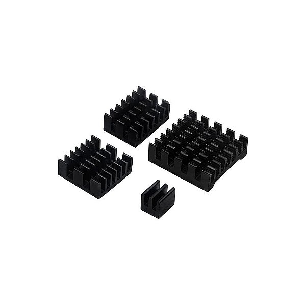 Kit 4x Dissipadores de Calor Autoadesivo para Raspberry Pi 5 B