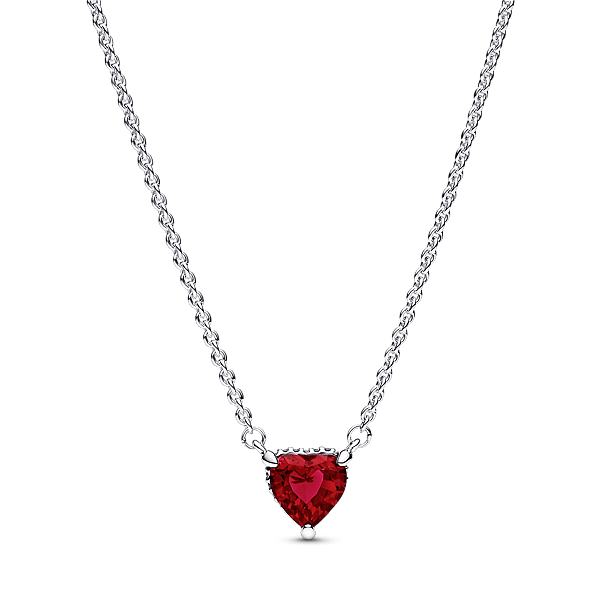 Gargantilha Com Pendente Halo De Coração Brilhante