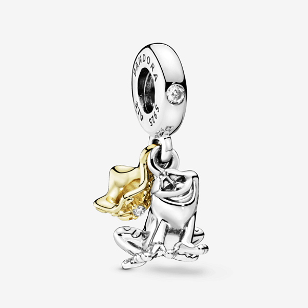 Berloque Pendente O Príncipe Sapo Em Prata Legítima 925