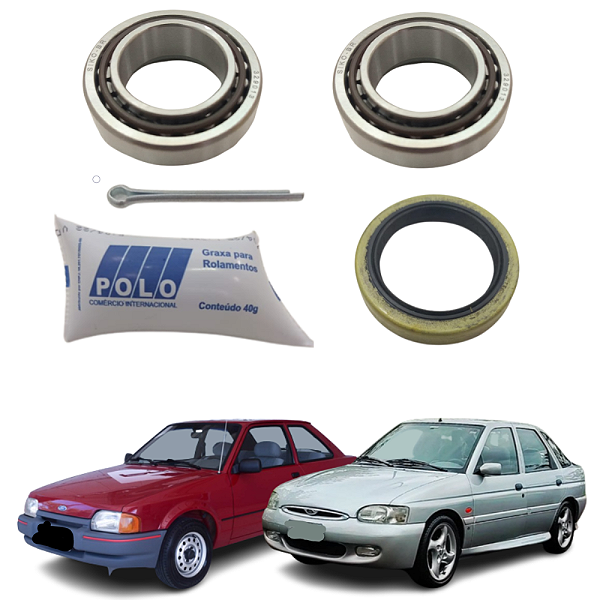 Kit Rolamento Roda Traseira Escort 94 Fiesta 1995 Ka 1997