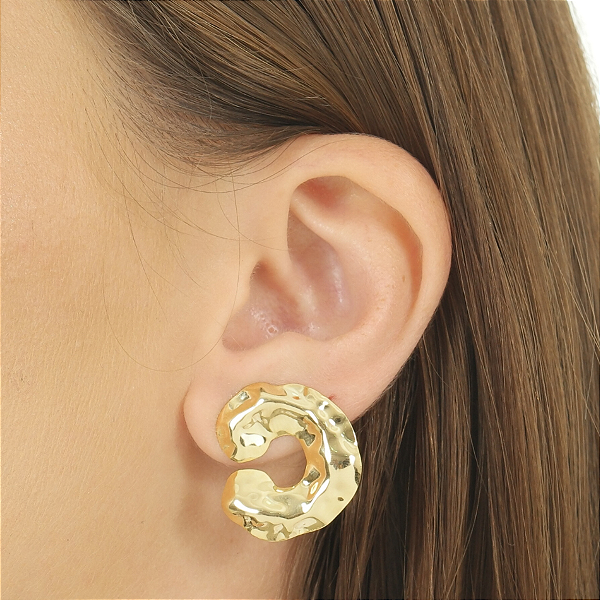 Brinco Erosão no Dourado / Folheado