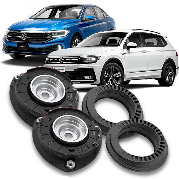 PAR COXIM AMORTECEDOR DIANTEIRO COM ROLAMENTO TIGUAN JETTA 2018 2019 2020 2021 2022 2023