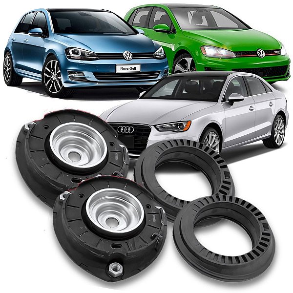 PAR COXIM AMORTECEDOR DIANTEIRO COM ROLAMENTO GOLF 1.4 2.0 AUDI A3 2014 2015 2016 2017 2018 2019 2020