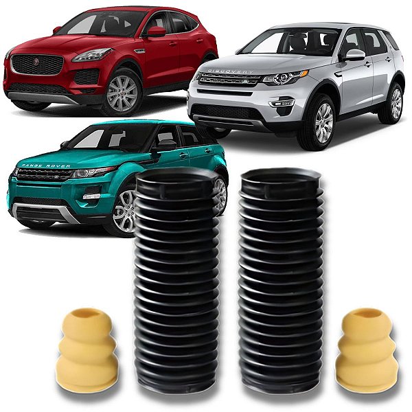 KIT BATENTE COIFA AMORTECEDOR DIANTEIRO RANGE ROVER EVOQUE 2011 A 2018 JAGUAR E-PACE 2017 A 2022 DISCOVERY SPORT 2014 A