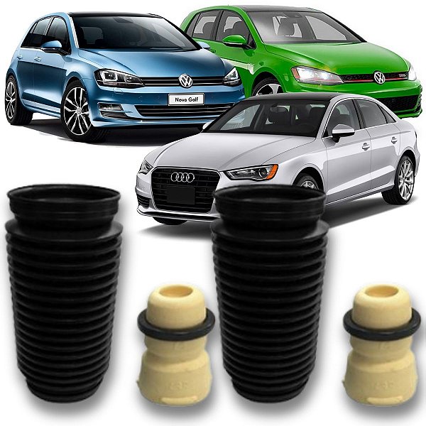 KIT BATENTE COIFA DO AMORTECEDOR DIANTEIRO GOLF 1.4 2.0 A3 2014 2015 2016 2017 2018 2019 2020