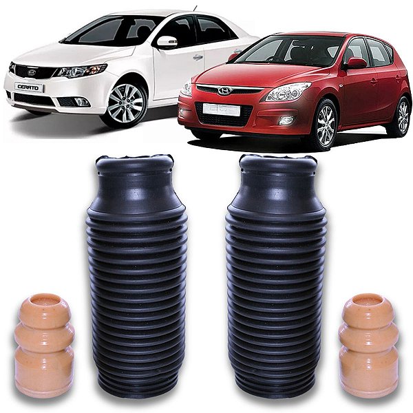 KIT BATENTE COIFA AMORTECEDOR DIANTEIRO I30 2009 A 2012 CERATO 2009 A 2013