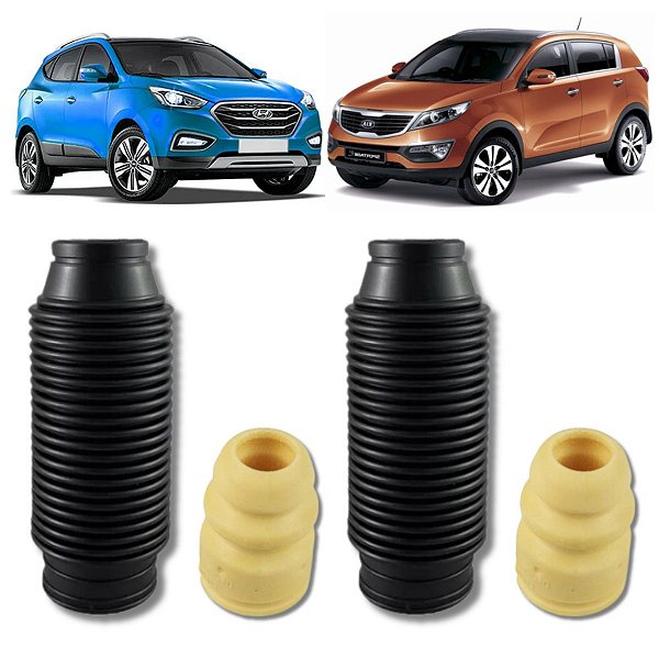 KIT BATENTE E COIFA DO AMORTECEDOR DIANTEIRO IX35 SPORTAGE 2010 2011 2012 2013 2014 2015 2016 2017 2018