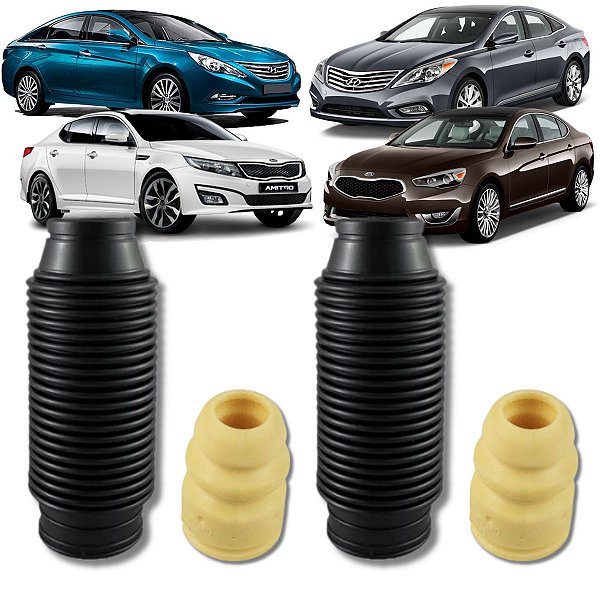 KIT BATENTE E COIFA AMORTECEDOR DIANTEIRO AZERA OPTIMA SONATA CADENZA 2011 2012 2013 2014 2015 2016
