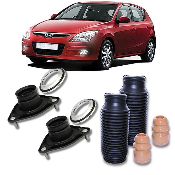 KIT COXIM COM ROLAMENTO BATENTE E COIFA DO AMORTECEDOR DIANTEIRO I30 2009 2010 2011 2012