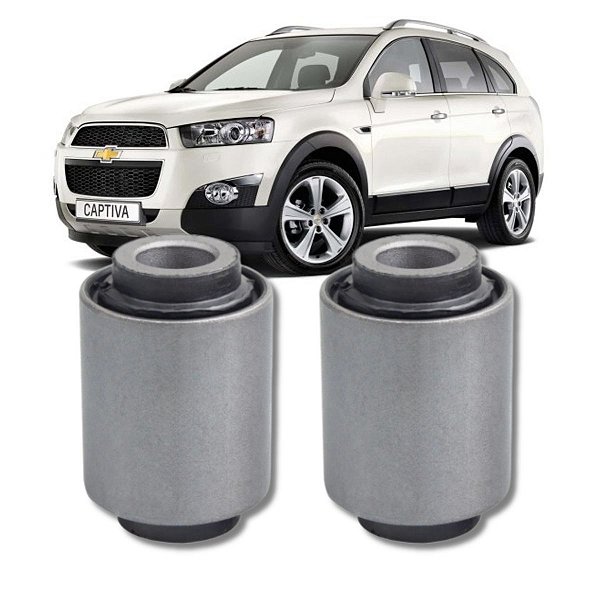 PAR BUCHA INFERIOR MANGA EIXO TRASEIRA CAPTIVA 2008 2009 2010 2011 2012 2013 2014 2015 2016 2017