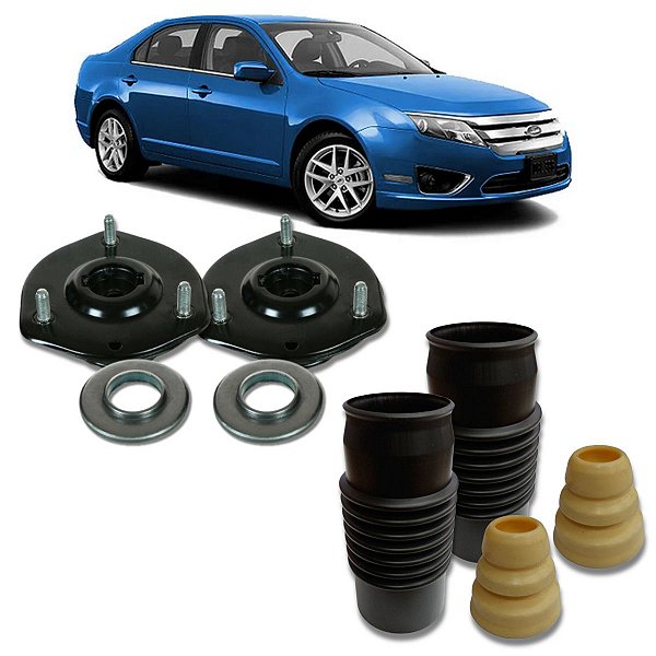 KIT COXIM COM ROLAMENTO BATENTE E COIFA DO AMORTECEDOR DIANTEIRO FUSION 2.3 2.5 3.0 V6 2006 A 2012