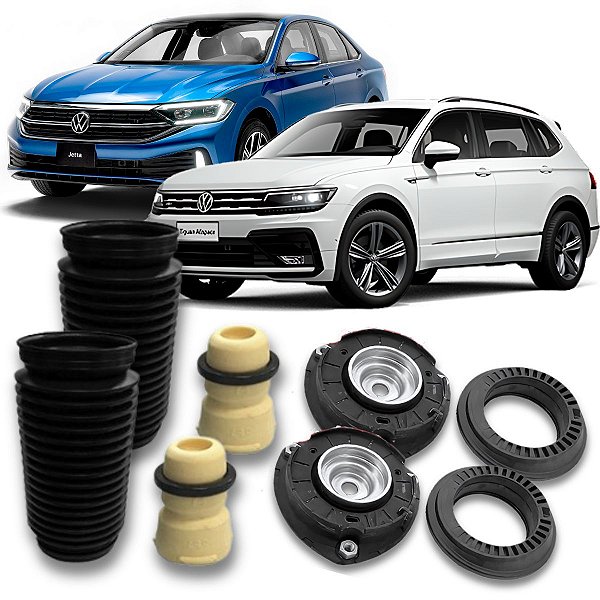 KIT COXIM COM ROLAMENTO BATENTE E COIFA DO AMORTECEDOR DIANTEIRO TIGUAN JETTA 2018 A 2023