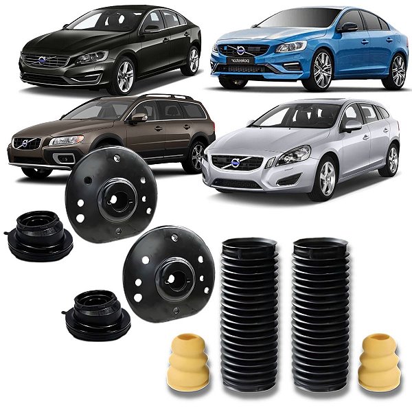 KIT COXIM COM ROLAMENTO BATENTE E COIFA DO AMORTECEDOR DIANTEIRO S60 S80 V60 V70 XC70 2007 2008 2009 2010 2011 2012 2013