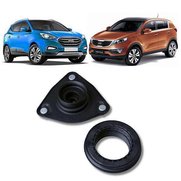COXIM DO AMORTECEDOR DIANTEIRO COM ROLAMENTO IX35 SPORTAGE 2010 2011 2012 2013 2014 2015 2016 2017 2018 2019 2020