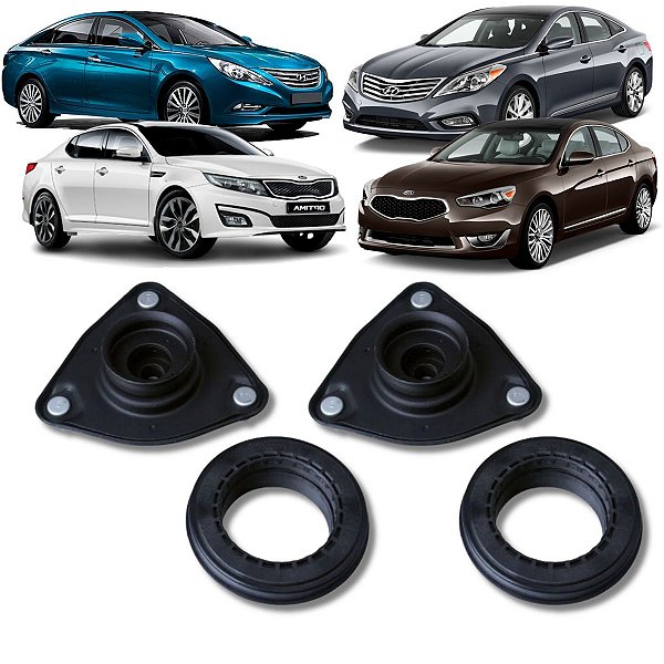 PAR COXIM DO AMORTECEDOR DIANTEIRO COM ROLAMENTO SONATA OPTIMA CADENZA AZERA 2011 2012 2013 2014 2015 2016