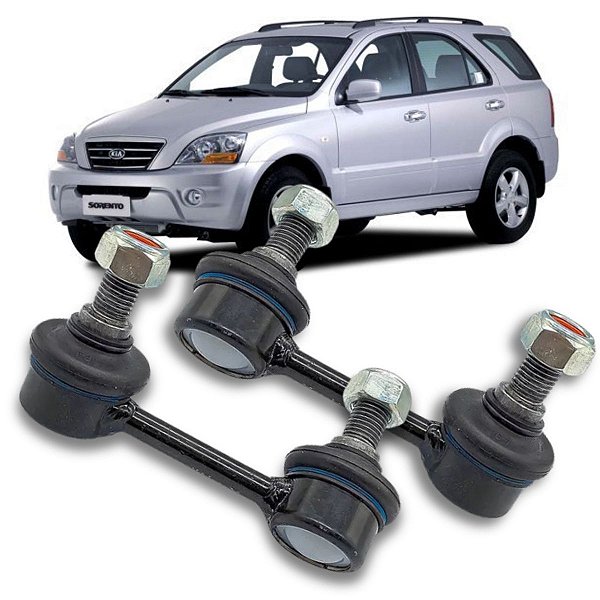 PAR BIELETA DIREITA ESQUERDA SUSPENSÃO DIANTEIRA SORENTO 4X4 2.4 16V 2002 2003 2004 2005 2006 2007 2008 2009