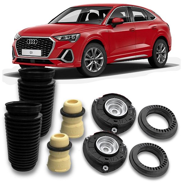 KIT COXIM COM ROLAMENTO BATENTE E COIFA DO AMORTECEDOR DIANTEIRO Q3 2019 2020 2021 2022 2023 2024