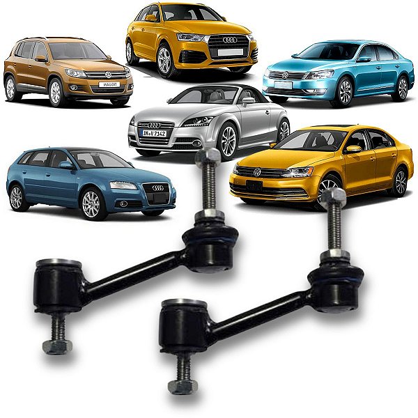 PAR DE BIELETA TRASEIRA JETTA TIGUAN PASSAT AUDI TT Q3 A3 2006 2007 2008 2009 2010 2011 2012 2013 2014 2015 2016 2017 20