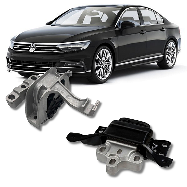 PAR COXIM MOTOR DIREITO CAMBIO SUPERIOR ESQUERDO PASSAT 2.0 TSI 2017 2018 2019 2020 2021 2022 2023
