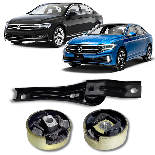 KIT 3 COXIM CALÇO CAMBIO MOTOR INFERIOR JETTA 1.4 2.0 PASSAT 2.0 2014 2015 2016 2017 2018 2019 2020 2021