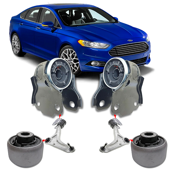 Kit 04 Buchas Balança Dianteira Fusion 2013 2014 2015 2016 2017 2018 2019